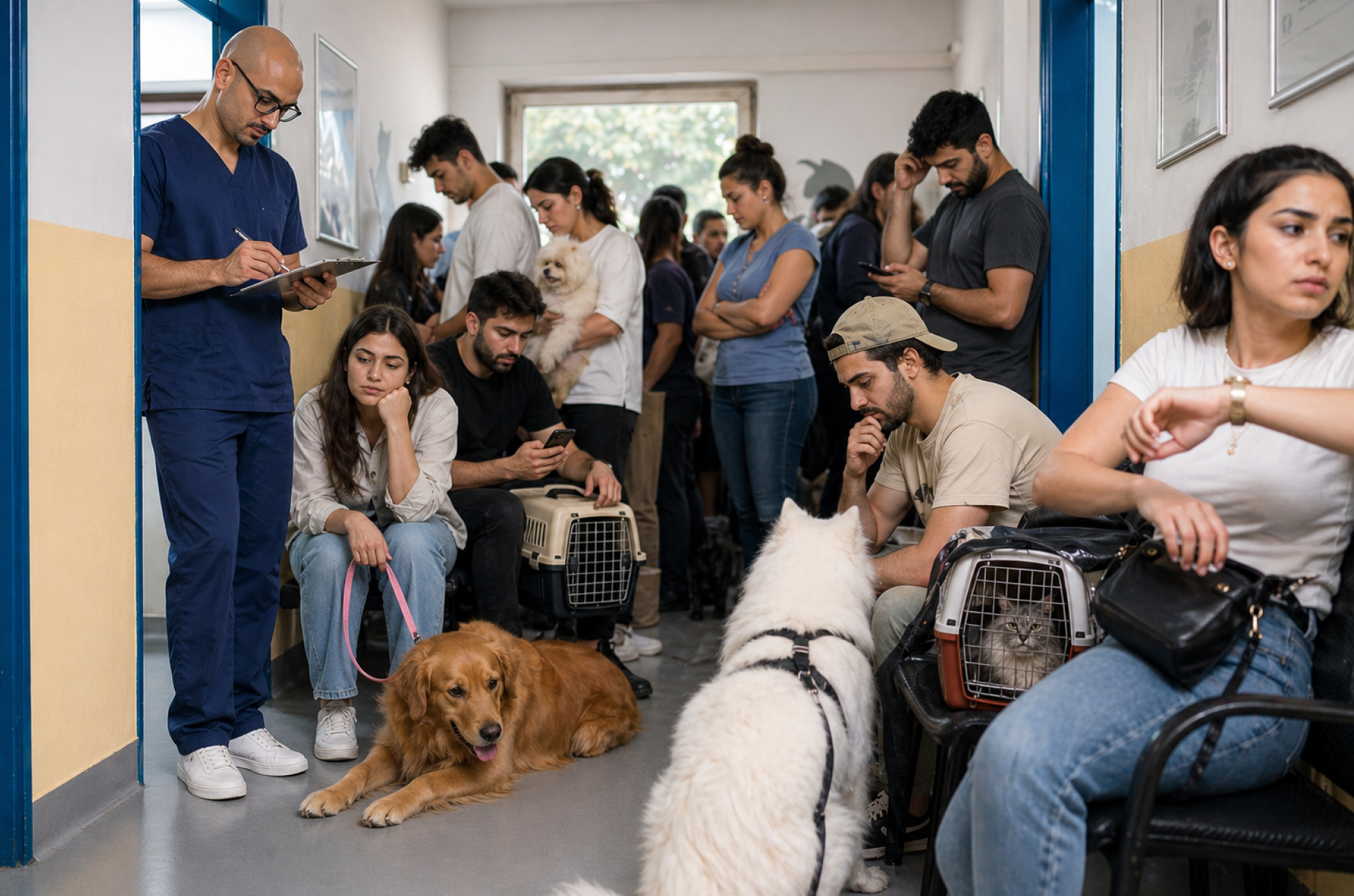 Pet grooming center flooded with pet parents and struggling to receive the service on time